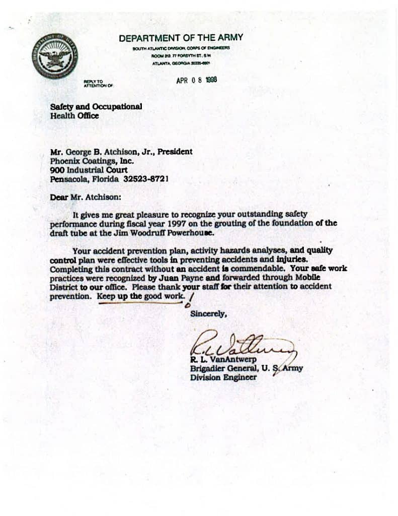 Letter of Commendation - U.S. Department of Defense