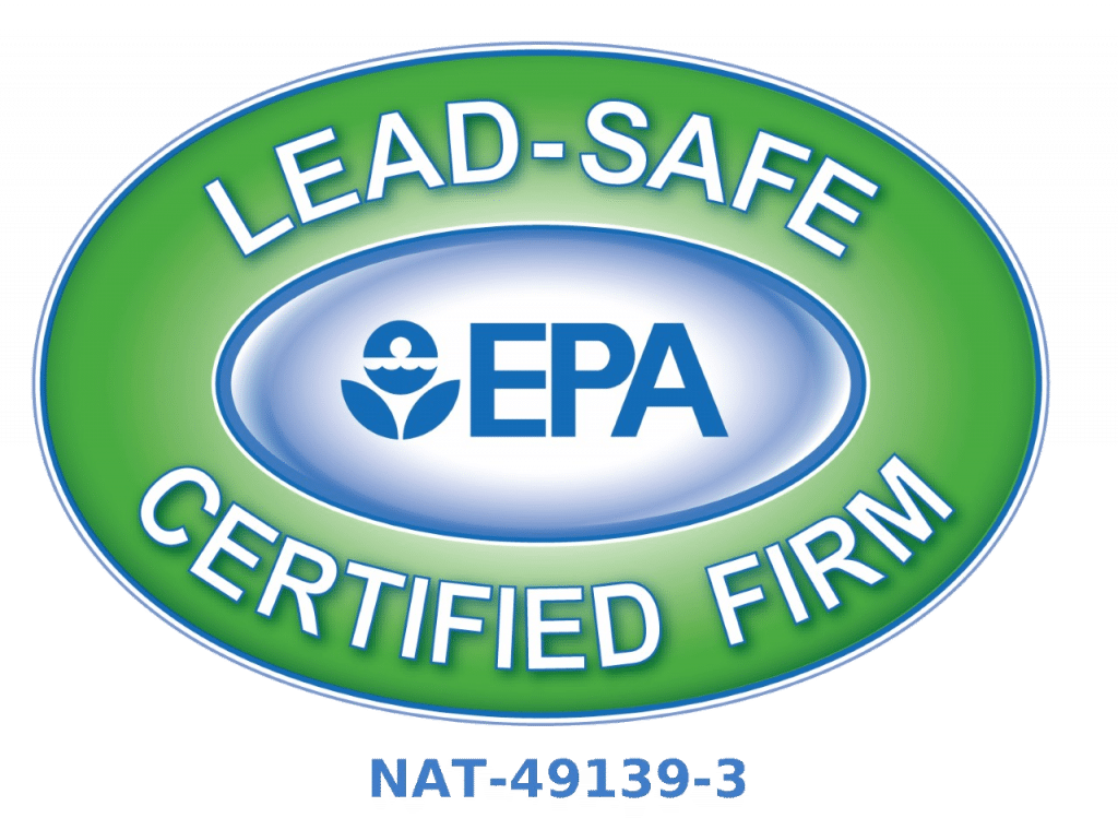 Lead Safe EPA Certified Firm NAT-49139-3